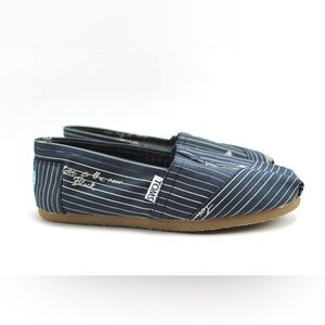 Navy Love is the New Black TOMS Shoes